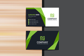 Modern abstract clean and simple business card template