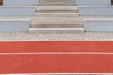stairs in a sports stadium