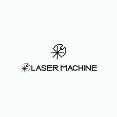 
The illustration consists of a laser cutting nozzle in the form of a symbol or logo. Laser cutting engraving.