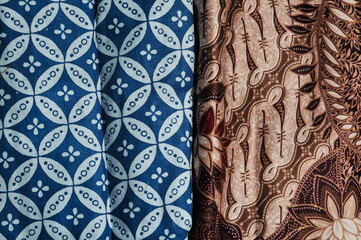 set of seamless indonesian batik patterns