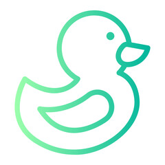 rubber duck gradient icon
