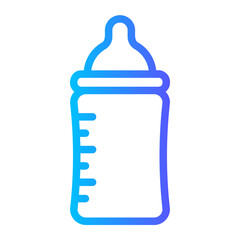 baby bottle gradient icon