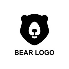 simple head bear logo
