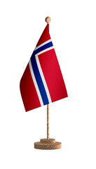 Norway flagpole PNG image.