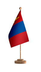 Mongolia flagpole PNG image.