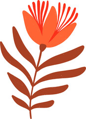 Modern abstract flowers and plants collection 'Blossom'. Abstract flowers