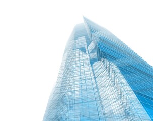 abstract modern architecture 3d illustration