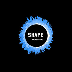 Set of isolated abstract aqua spot with gradient or dynamic color.Vector colorful neon templates. Circle shapes with vivid gradients. Fluid gradients for banners, Abstract liquid shape black, 3d.eps10