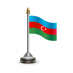 State table flag of Azerbaijan. National symbol perfect for design, Background transparent