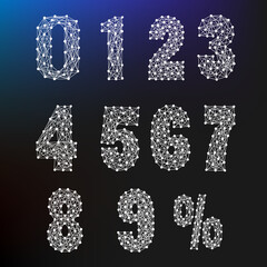Icon sets the number of polygons for use in various graphics applications