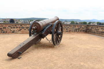 Cannon on bastion Alter Zoll in Bonn, Germany