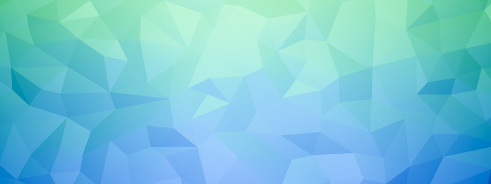 Polygon background polygonal abstract wallpaper with geometric shapes and texture patterns green blue color gradient backdrop with copy space for text