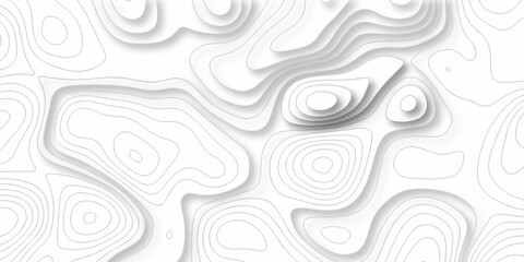 Topographic map background. silver line topography maount map contour background, geographic grid. Abstract vector illustration.	
