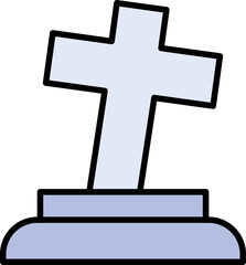 Graveyard Vector Icon which is suitable for commercial work and easily modify or edit it
