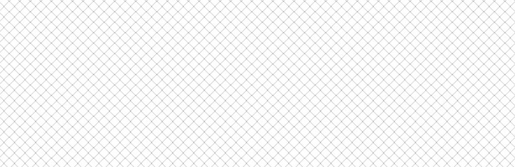 Naklejka premium Net texture pattern on white background. Net texture pattern for backdrop and wallpaper. Realistic net pattern with black squares. Geometric background, vector illustration