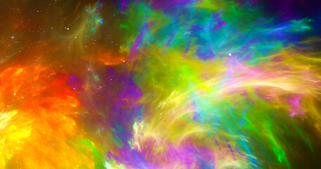 Obraz na płótnie Canvas Fantastic abstract background from stars and galactic in space. Fractal spiral.