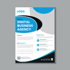 Corporate flyer template design for your company