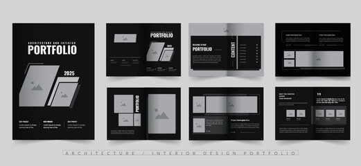 Architecture portfolio or portfolio design template
