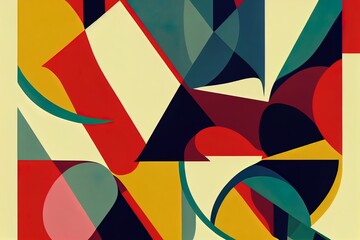 Set of geometric covers. Collection of cool vintage covers. Abstract shapes compositions. 2d.