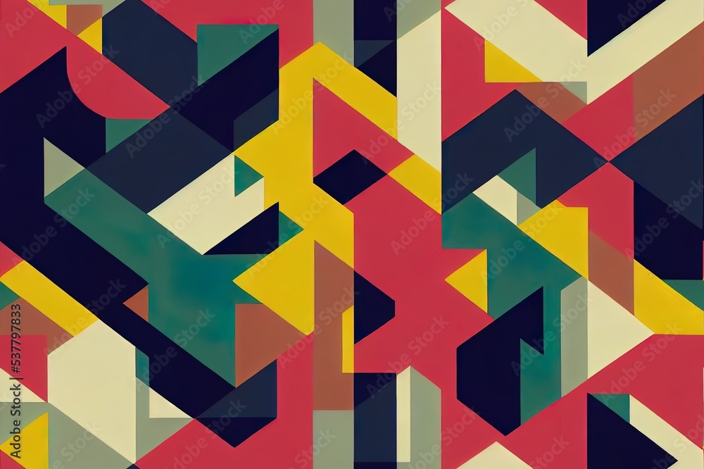 Poster seamless linear geometric pattern. abstract line drawing. irregular chaotically crossed curved lines