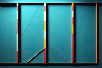 Blue background with lines. 3d illustration, 3d rendering.