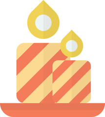 candle illustration in minimal style