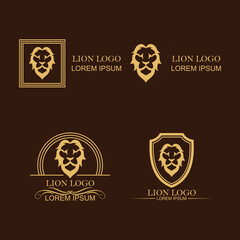 Lion Crest Logo luxury brand automotive, fashion, royal, auction, education, beauty, dragon, gear, lion, hotel, real estate, security, wing freedom, auto, car, sports, full vector logo collection