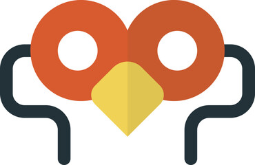 fancy mask illustration in minimal style