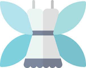 fairy and angel illustration in minimal style