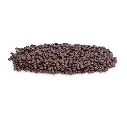 Coffee beans isolated on transparent background. (.PNG)