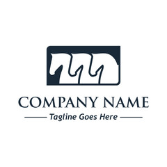 horse logo, company logo example, a simple vector design