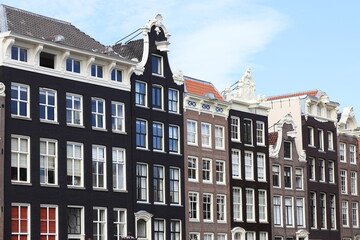 Amsterdam Herengracht Canal Historic House Facades, Netherlands
