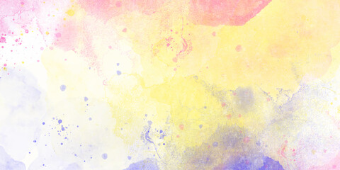 abstract orange watercolor texture background. yellow watercolor background for your design.colorfull bright abstract watercolor drawing on a paper image watercolor background concept, vector.