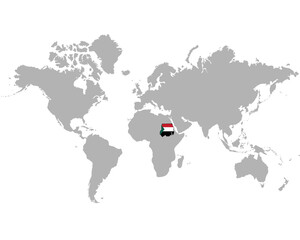スーダンの地図