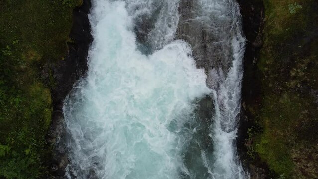 View of flowing water stream. Urke, Norway.