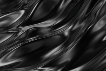 3d abstract background with lines and waves black color theme 06