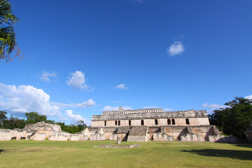 Fototapeta na wymiar Maya ruins of Kabah temple, Yucatan, Mexico