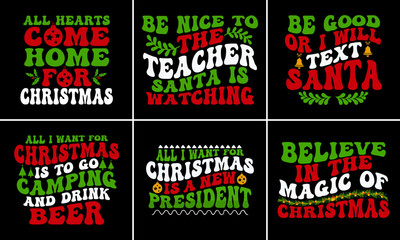 Christmas T-shirt Design Bundle