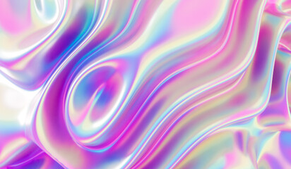 3d abstract background with lines and waves pink blue  color theme 05
