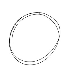 Doodle Vector Marker Circle