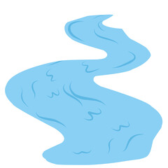 flowing blue river illustration