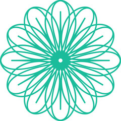 Geometric Circular Arabic Ornament	