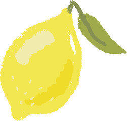 colorful fruit and vegetable in flat hand draw style