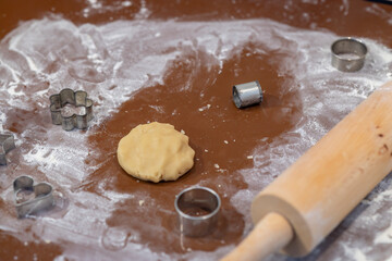 making of the Christmas cookies