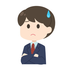 男子学生　イラスト