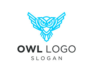 Logo about owl on white background. created using the CorelDraw application.