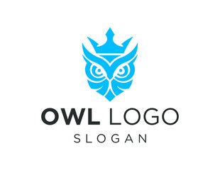 Fototapeta na wymiar Logo about owl on white background. created using the CorelDraw application.