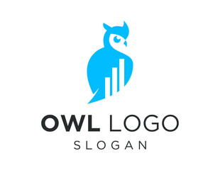 Logo about owl on white background. created using the CorelDraw application.