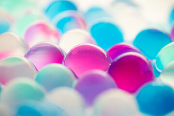 たくさんのガラス玉