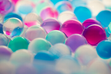 たくさんのガラス玉